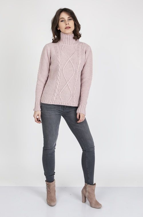 Sweter Estelle SWE 121 Pudrowy róż