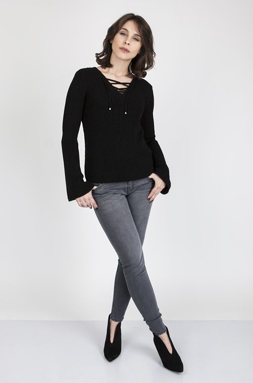 Sweter Kylie SWE 117 Czarny