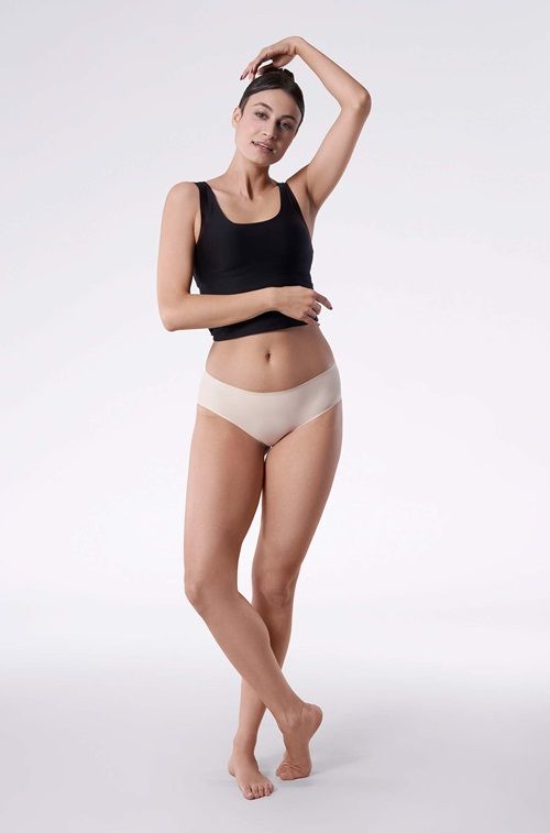 Figi Cheekie Panty Classic Beżowe