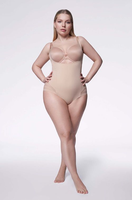 Body 119 Mesh Body Open Biust Naturalne