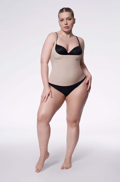 Koszula 214 Basic Cami Top Open Biust Naturalna