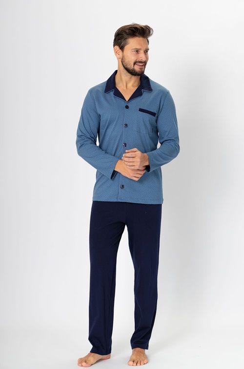 Piżama Norbert 670 Jeans-Granatowy
