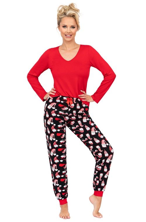 Piżama Santi Long Red