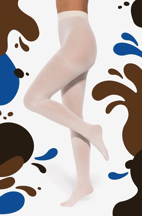 Rajstopy Wedel Tights 40 02 White Choco